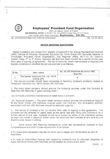 Employees' Provident Fund Organisation - Epfo