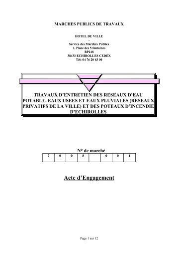 acte d'engagement PDF - Echirolles