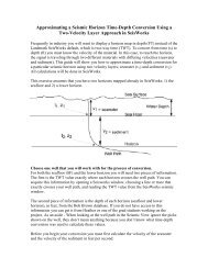 Approximating a horizon time-depth conversion using a two-velocity ...