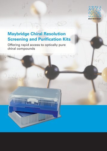 Maybridge Chiral Resolution Screening and ... - Acros Organics