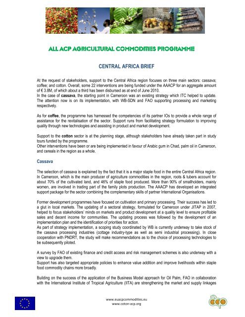 All ACP Agricultural Commodities Programme All ACP ... - aaacp