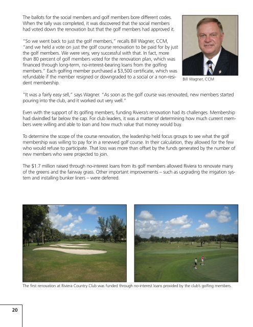 case study: naperville country club - CMAA