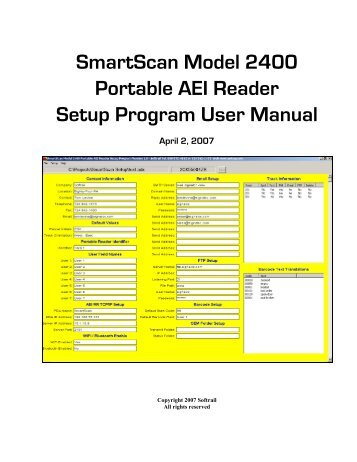 SmartScan Model 2400.. - Signal Computer Consultants