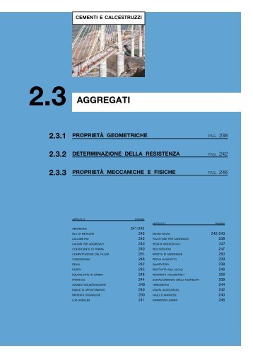 AGGREGATI - Tecnotest