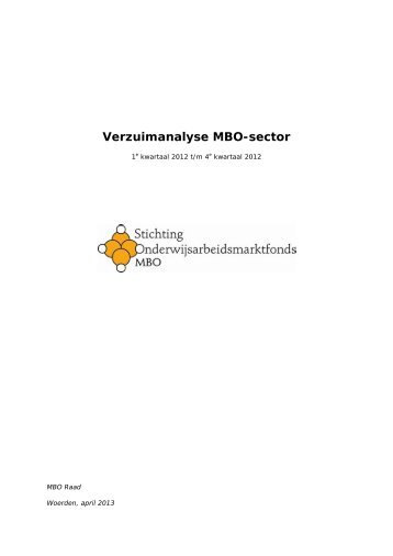 Verzuimanalyse Mbo-sector - Stichting Onderwijsarbeidsmarktfonds ...