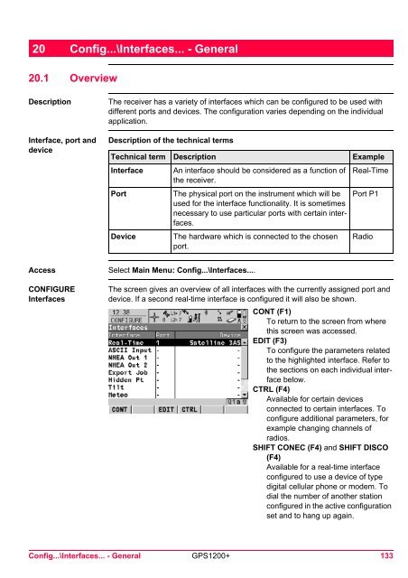 Leica GPS1200+ System Field Manual