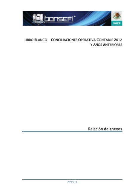 Informe de RendiciÃ³n de Cuentas 2006-2012 - Bansefi