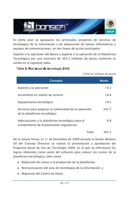 Informe de RendiciÃ³n de Cuentas 2006-2012 - Bansefi