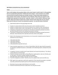 MIDTERM #1 ECO23/PSY23 FALL 2013 UDAYAN ROY NAME ...