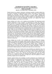 SOLEMNIDAD DE SAN PEDRO Y SAN PABLO HomilÃ­a del P. Josep ...