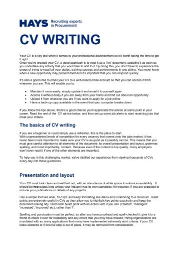 CV-Writing