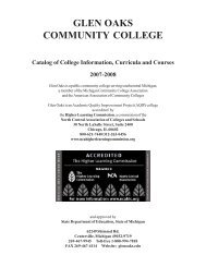 gocccatalog07-08 - Glen Oaks Community College