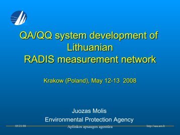 QA/QQ procedures - Aplinkos apsaugos agentūra
