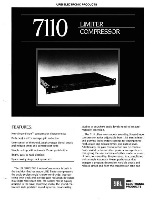 7110 - JBL Professional