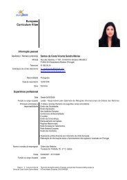 Europass Curriculum Vitae - Ordem dos NotÃ¡rios