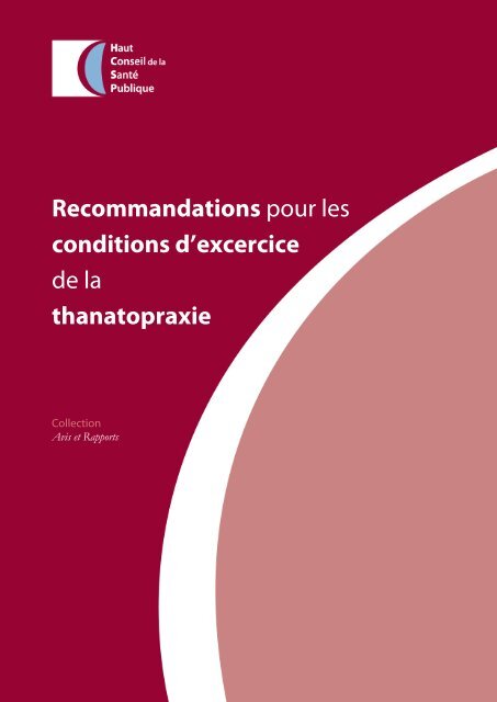 Rapport - Haut Conseil de la santÃ© publique