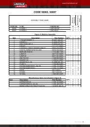 CODE 50002, 50007 - Lincoln Electric - documentations