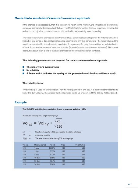 instruments in interest-rate, currency and ... - Volksbank AG