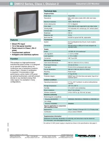 Datasheet - Pepperl+Fuchs