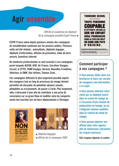 Livret Ã  l'intention des professionnels du tourisme - Ecpat France