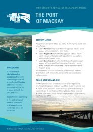THE PORT OF MACKAY - North Queensland Bulk Ports Corporation