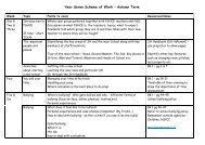 Year Seven Scheme of Work â Autumn Term - Blundell's School