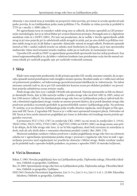 GEOGRAFSKI INFORMACIJSKI SISTEMI V SLOVENIJI 2005–2006