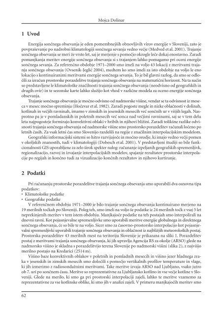 GEOGRAFSKI INFORMACIJSKI SISTEMI V SLOVENIJI 2005–2006