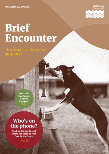 Brief Encounter July 2013 - East Sussex County Council