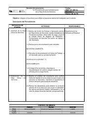 Procedimiento para la hoja Ãºnica de servicios - Instituto Nacional de ...