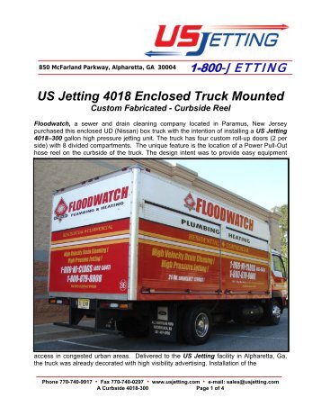 4018-300 Curbside Truck - US Jetting