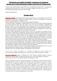 GÃ©nÃ©alogies des familles MAHIEU - Projet Familles Parisiennes