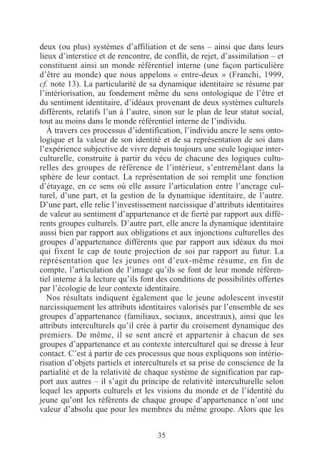 Ethnicisation des rapports entre ÃƒÂ©lÃƒÂ¨ves : une approche ... - CNDP