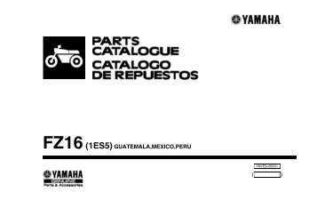 FZ16(1ES5)GUATEMALA,MEXICO,PERU - Yamaha Motor de MÃƒÂ©xico