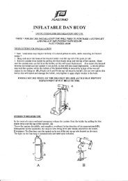 XM Inflatable Danbuoy & Light Instruction Manual - Safety Marine