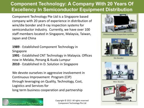 Component Technology Pte Ltd - Singapore Institute of ...