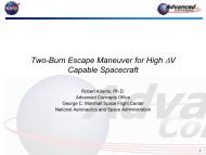 Two-Burn Escape Maneuver for High âV ... - Icarus Interstellar