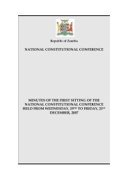 national constitutional conference minutes of the first ... - NCC ZAMBIA