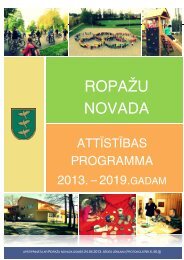 RopaÅ¾u novada AttÄ«stÄ«bas programma 2013. - 2019. gadam - RopaÅ¾i.lv