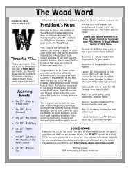 September 2008 (PDF) - Earle B. Wood Middle School PTA