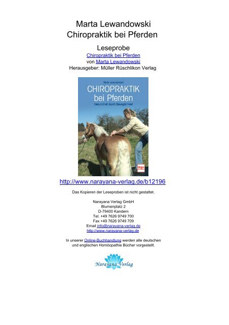 Marta Lewandowski Chiropraktik Bei Pferden