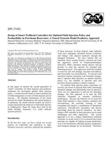 Design of Smart Wellhead Controllers for Optimal Fluid Injection ...