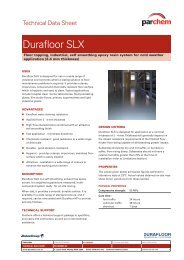 Durafloor SLX TDS - Parchem