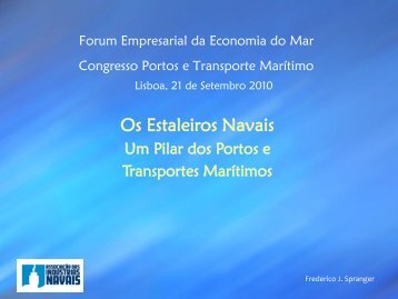 EngÂº Frederico Spranger - FÃ³rum Empresarial da Economia do Mar