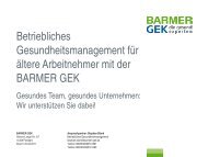 Stephan Blank, BARMER GEK - Campus der Generationen