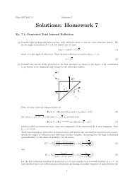 HW7 solutions - Itai Cohen Group