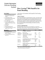 Dow CorningÂ® 896 PanelFix for Panel Bonding