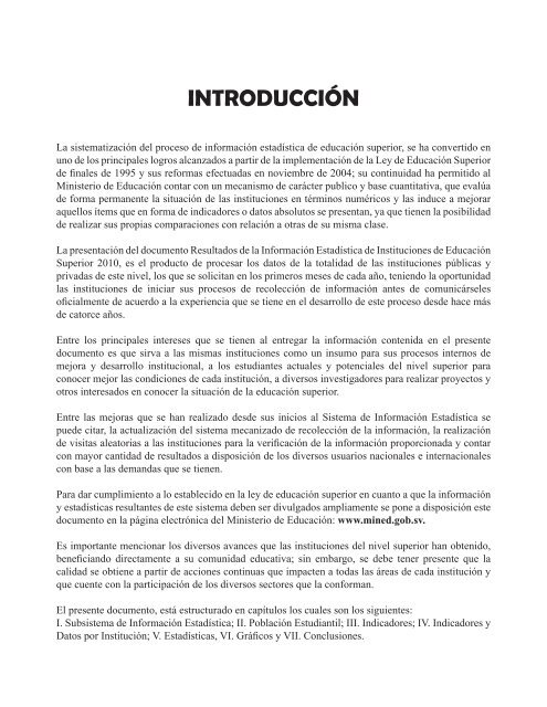 i. subsistema de informaciÃ³n estadÃ­stica - Universidad Don Bosco