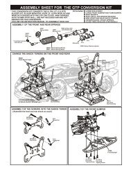 ASSEMBLY SHEET FOR THE GTP CONVERSION KIT - Ofna
