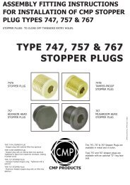 TYPE 747, 757 & 767 STOPPER PLUGS - CMP Products